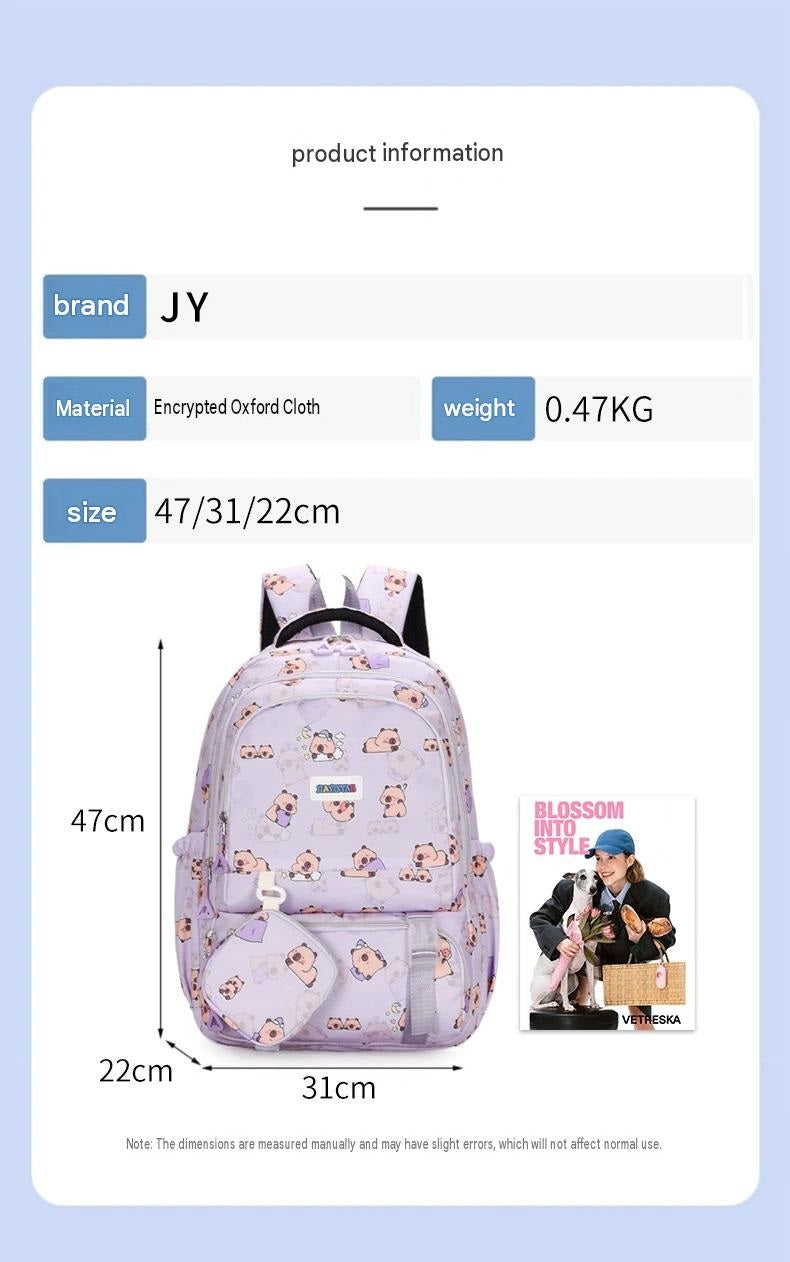 Junior High School Student Schoolbag Extra Large Capacity Backpack, Lightweight Backpack ZK424