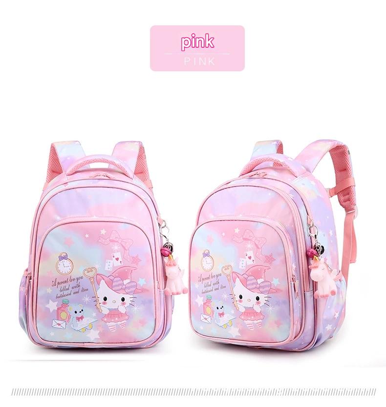 Pink Cartoon Kids Backpack with Fairy Tale Design MJ14