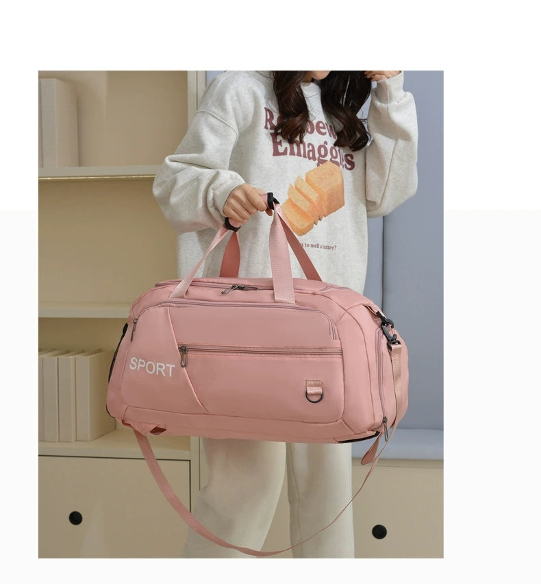 Travel Bag, Ultra-Large Capacity, Lightweight Storage Bag, Dry and Wet Separation, Portable Travel Sports Bag for Men and Women ZK416