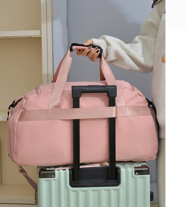 Travel Bag, Ultra-Large Capacity, Lightweight Storage Bag, Dry and Wet Separation, Portable Travel Sports Bag for Men and Women ZK416