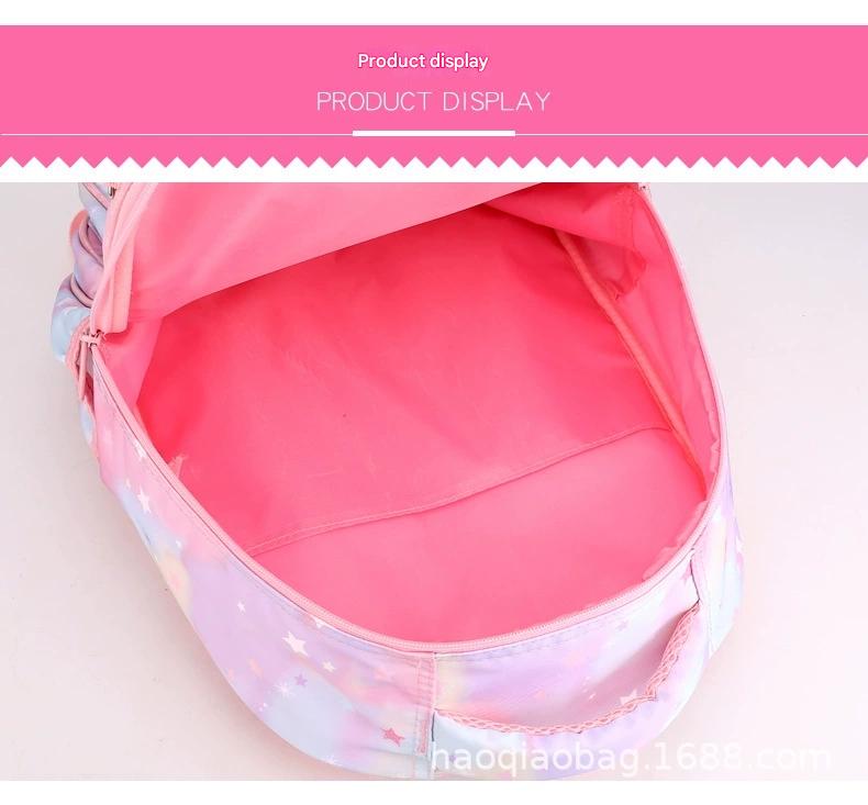 Pink Cartoon Kids Backpack with Fairy Tale Design MJ14