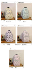 Junior High School Student Schoolbag Cartoon Print High-Looking Sweet Girl Backpack Multi-Layer ZK433