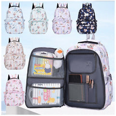 Labubu Children's Backpack New Large Capacity Light Refrigerator Door Boys And Girls Backpack Elementary School Schoolbag ZK431