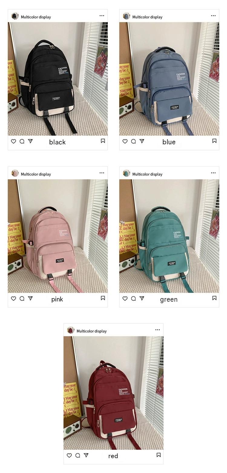 New Style Simple Women's Backpack Large Capacity Korean Style Male Junior High School ZK422