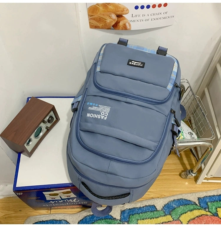 New Large Capacity Student Schoolbag Korean Style Artistic Junior High School Student Backpack ZK423