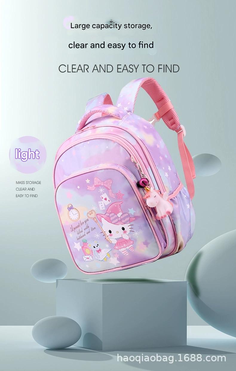 Pink Cartoon Kids Backpack with Fairy Tale Design MJ14