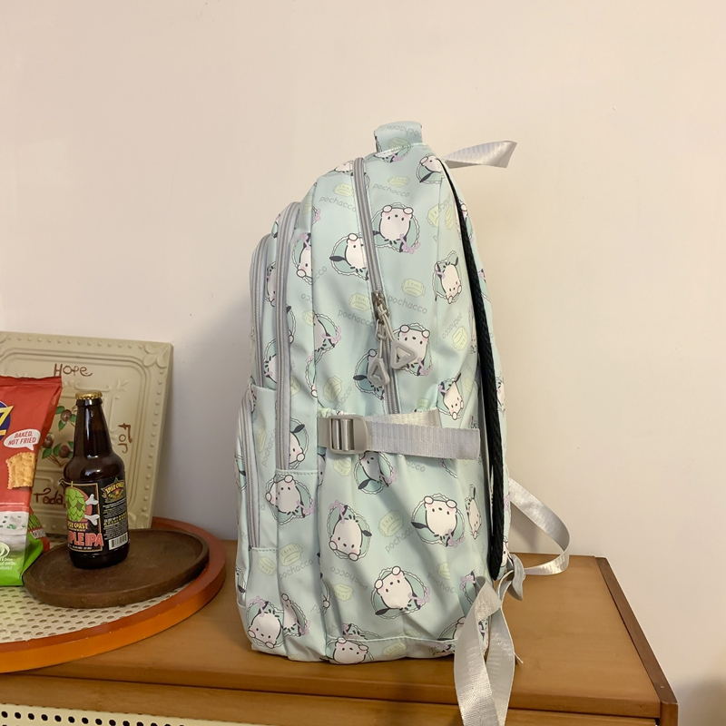 Junior High School Student Schoolbag Cartoon Print High-Looking Sweet Girl Backpack Multi-Layer ZK433