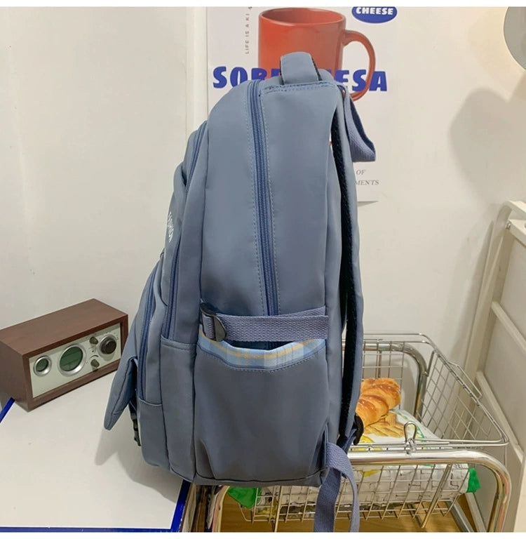 New Large Capacity Student Schoolbag Korean Style Artistic Junior High School Student Backpack ZK423