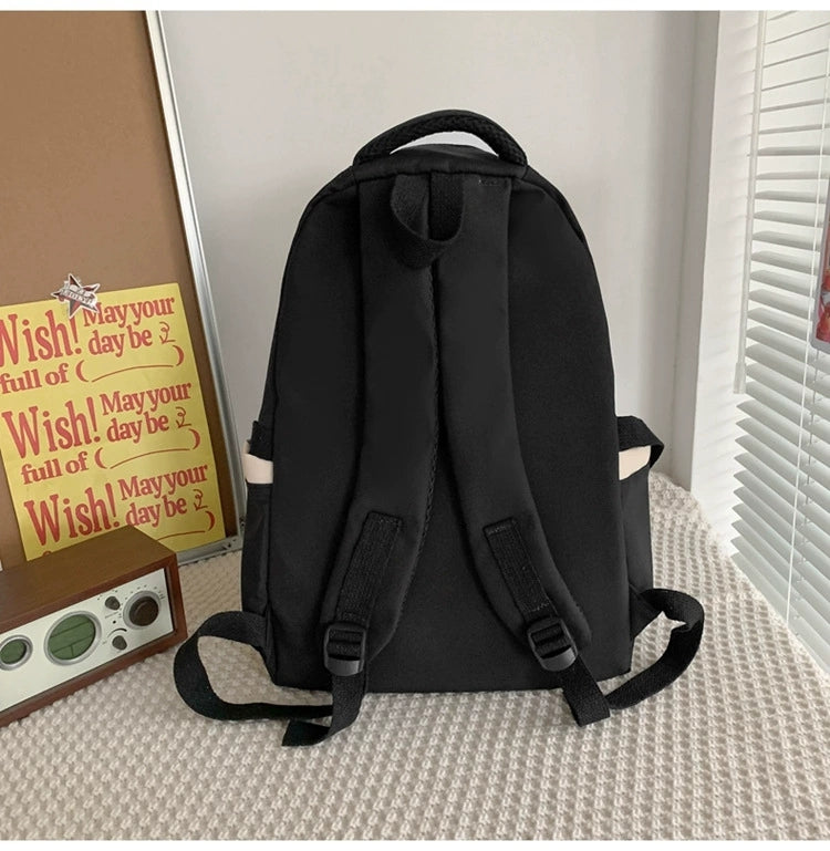 New Style Simple Women's Backpack Large Capacity Korean Style Male Junior High School ZK422