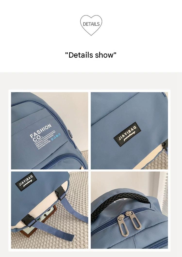 New Style Simple Women's Backpack Large Capacity Korean Style Male Junior High School ZK422