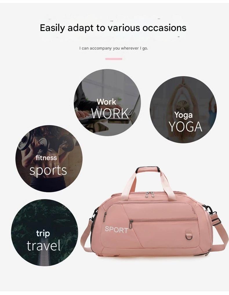 Travel Bag, Ultra-Large Capacity, Lightweight Storage Bag, Dry and Wet Separation, Portable Travel Sports Bag for Men and Women ZK416