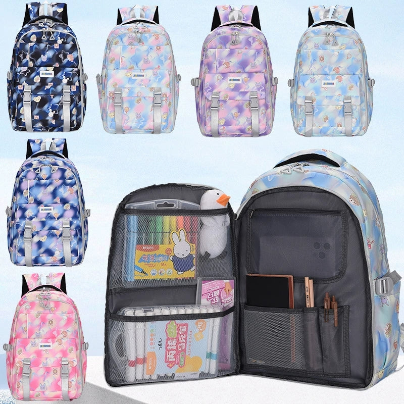 Schoolbag for primary and secondary school students women's high-value multi-functional backpack ZK429