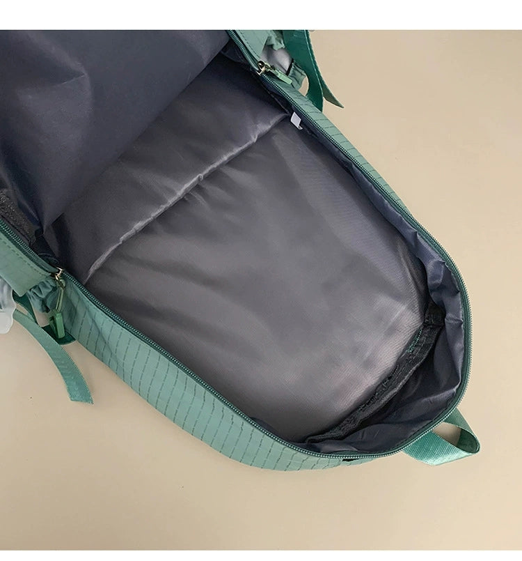 New Korean Style Women's Backpack All-match Two-piece Set Primary School Students' Fashionable Large Capacity ZK426