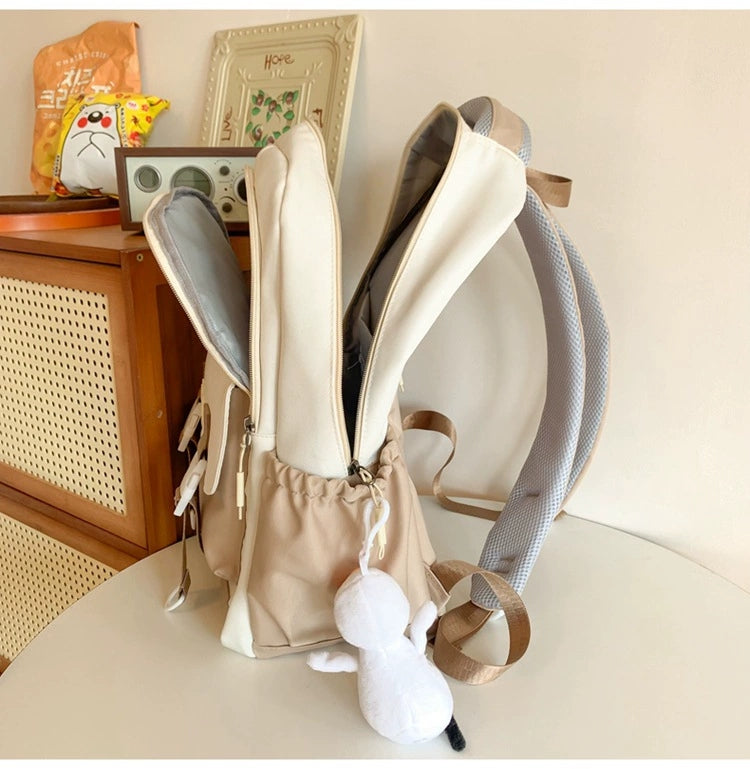 Elementary School, Junior High School, High School, and University, Large-Capacity Backpacks, Simple Backpacks for Women ZK409