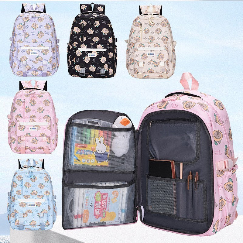 Lovely Capybara Backpack Teens School Bag For Student ZK430