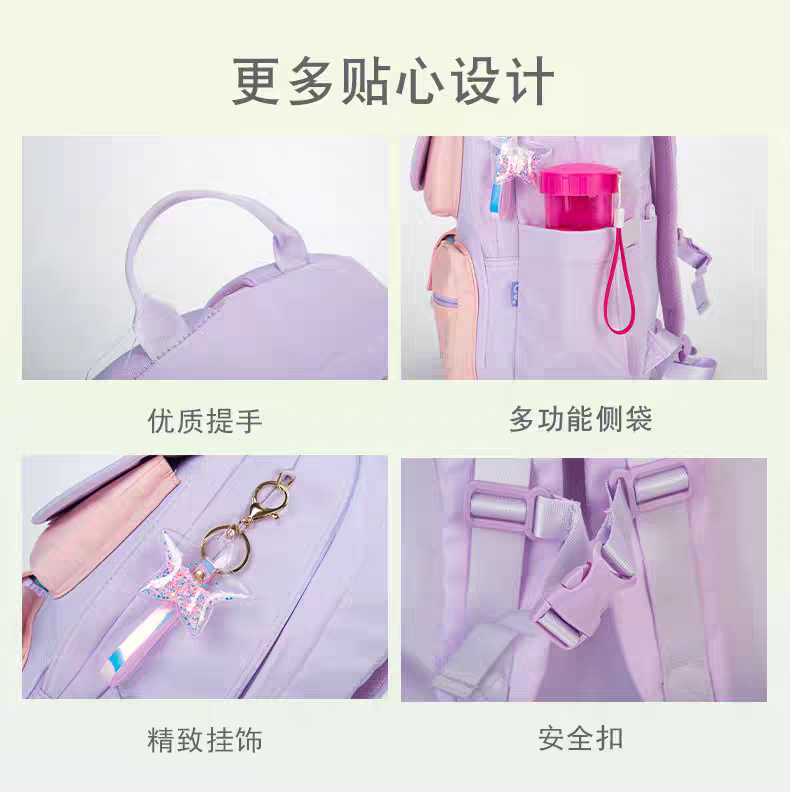 Pastel Dream Backpack – Cute School Bag for Girls with Stylish Design | HD0022