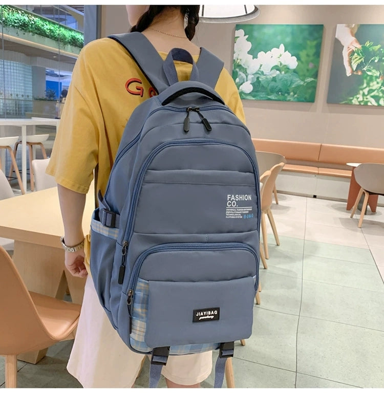 New Large Capacity Student Schoolbag Korean Style Artistic Junior High School Student Backpack ZK423