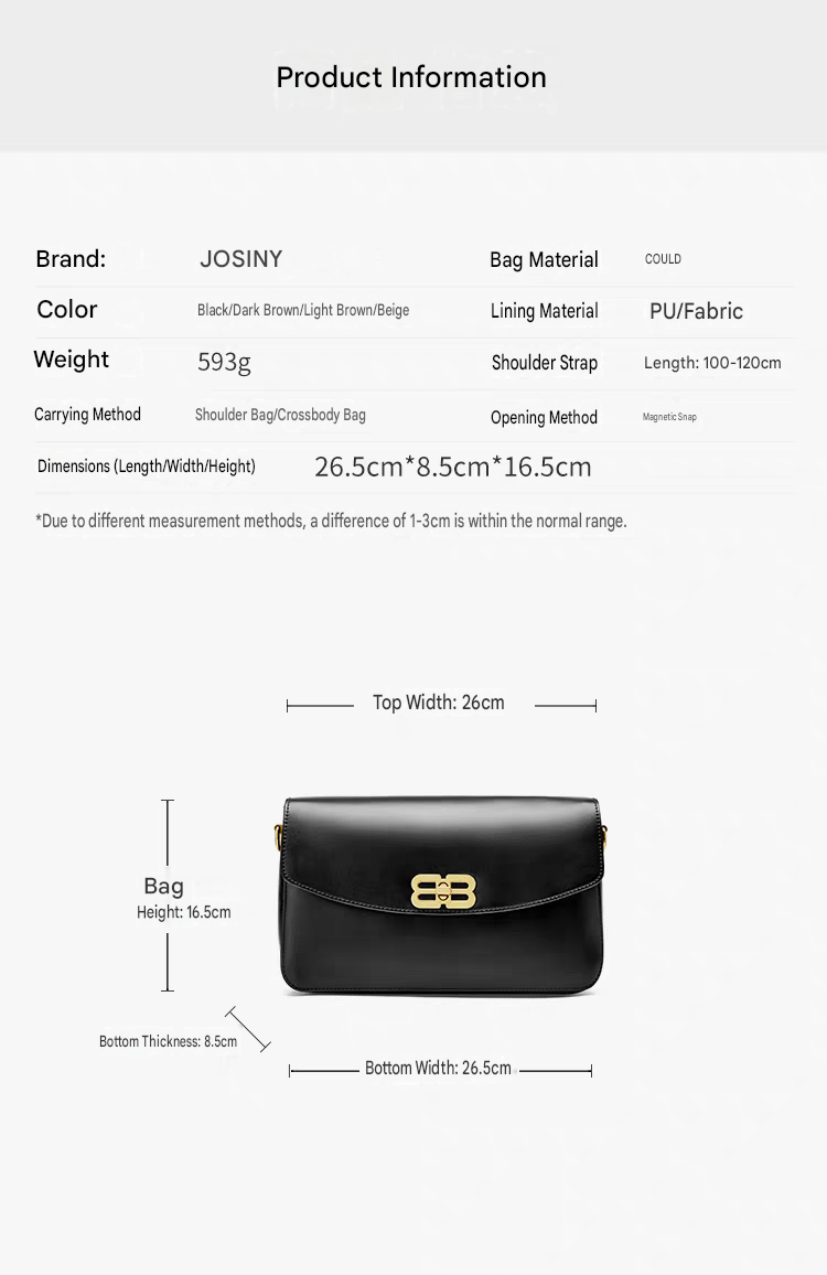 New Spring and Autumn High-Quality Shoulder Bag, Fashionable Crossbody Bag L-29