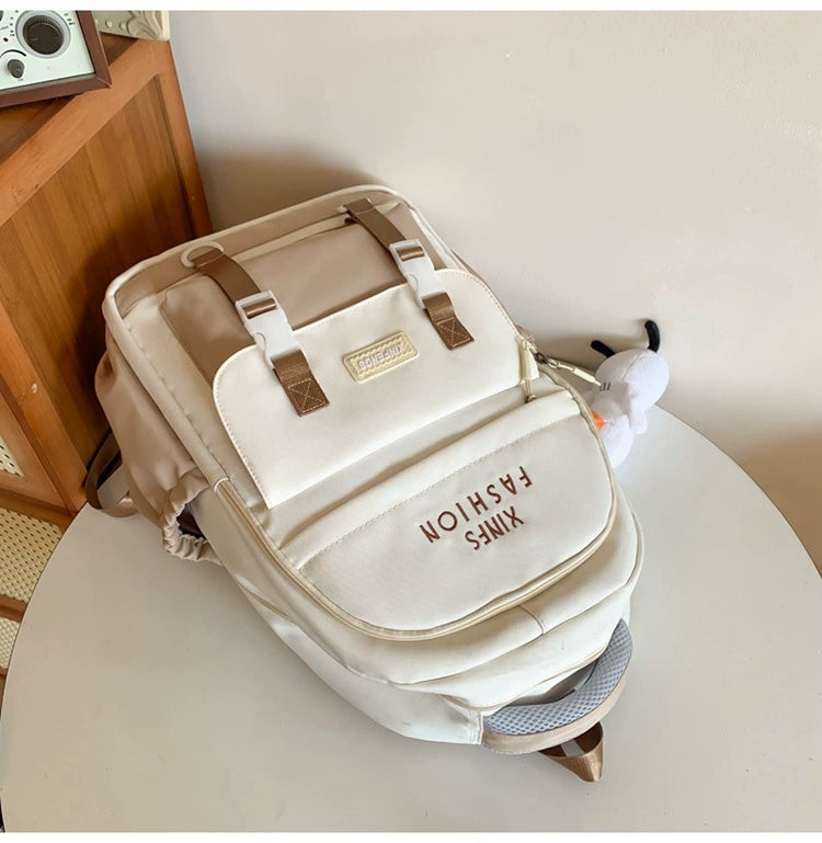 Elementary School, Junior High School, High School, and University, Large-Capacity Backpacks, Simple Backpacks for Women ZK409