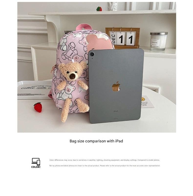 Student bag backpack children bag in one cartoon doll bag For Nursery, Kg And One Class ZK417