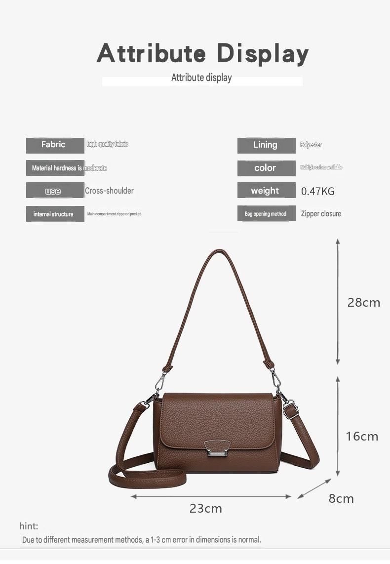 Fashionable, Light Luxury, Minimalist, Trendy One-Shoulder Crossbody Handbag JY8925