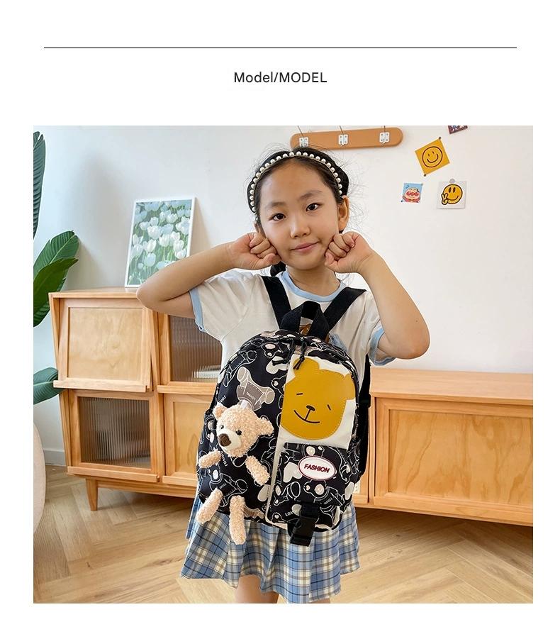 Student bag backpack children bag in one cartoon doll bag For Nursery, Kg And One Class ZK417