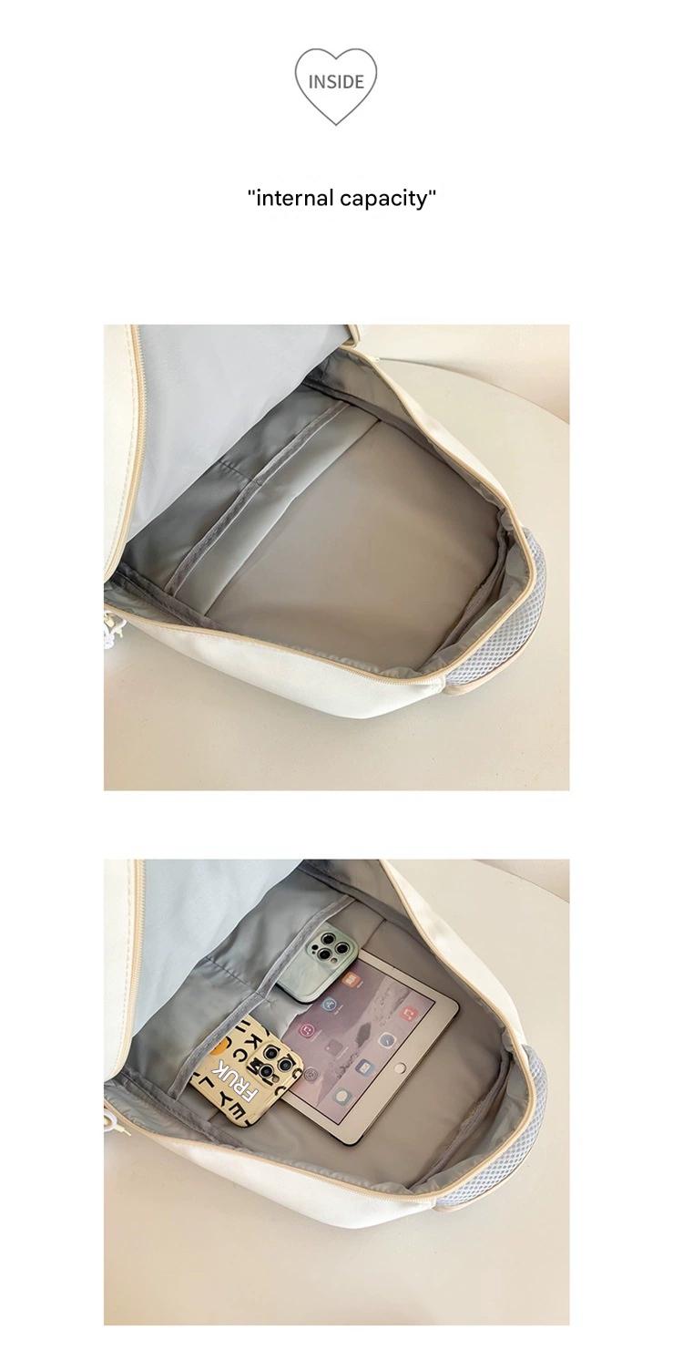 Elementary School, Junior High School, High School, and University, Large-Capacity Backpacks, Simple Backpacks for Women ZK409