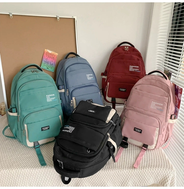 New Style Simple Women's Backpack Large Capacity Korean Style Male Junior High School ZK422