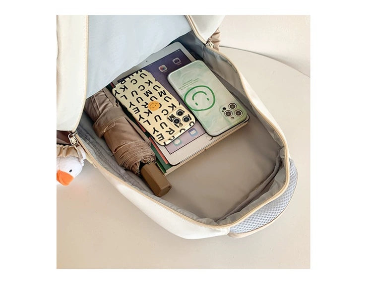 Elementary School, Junior High School, High School, and University, Large-Capacity Backpacks, Simple Backpacks for Women ZK409